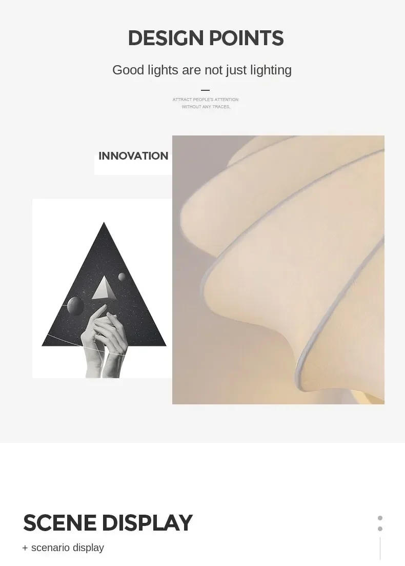 Description Picture 3 of itemNordic Silk Ceiling Light Wabi Sabi Japanese Petal Chandelier Ceiling Light Retro Living Room Bedroom Lustre Lights Lamparass