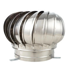 110mm Stainless Steel Roof Ventilator Wind Turbines Air Vent Attic Ventilator Pipefit Roof Ventilating Fan
