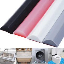 Professional Wet Dry Separation Shower Threshold Silicone Bathroom Shower Barrier Sink Collapsible Water Stopper Kitchen