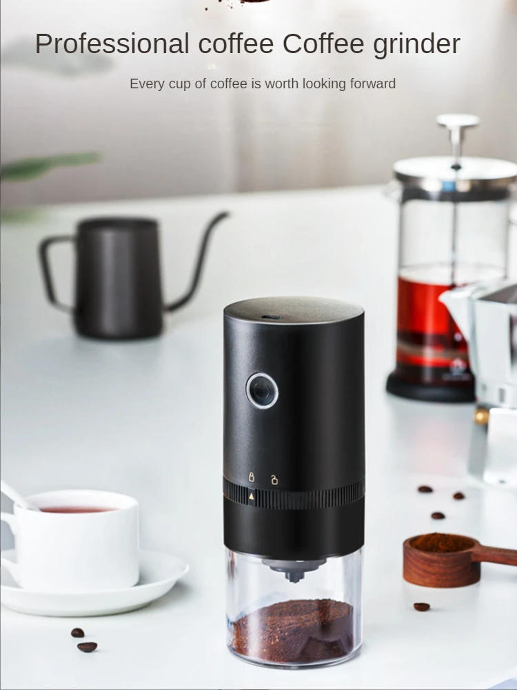 Description Picture 2 of itemBean Household Small Electric Coffee Bean Grinder Automatic Hand Machine Now Manual Kitchen Appliance Free Freight