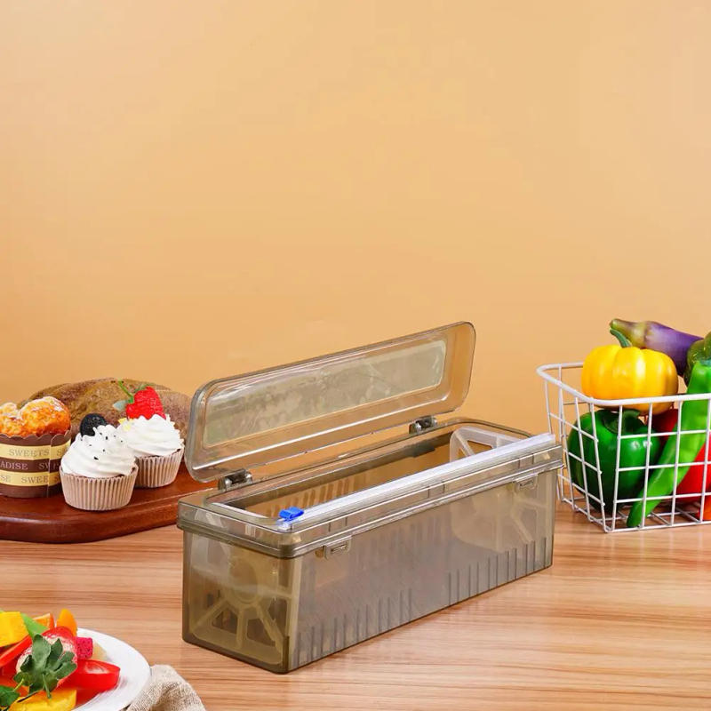 Description Picture 6 of itemPlastic Wrap Dispenser For Foil and Cling Film Cutter Sharp Cutter and Organizer Kitchen Tool Accessories Food Wrap Foil Holder