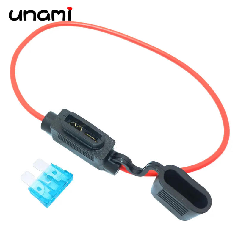 Description Picture 3 of itemWaterproof Fuse Holder 32V Mini Small Medium Auto 18/1614/12/10AWG and Car Blade Fuse 1A 2A 3A 5A 7.5A10A15A20A 25A30A35A40A 50A