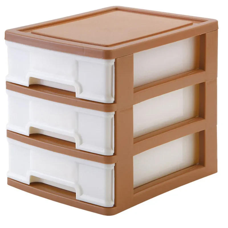 Description Picture 3 of itemDesktop Drawer Storage Cabinet Office Stationery Storage Box Small Miscellaneous Storage Box with Three Drawers