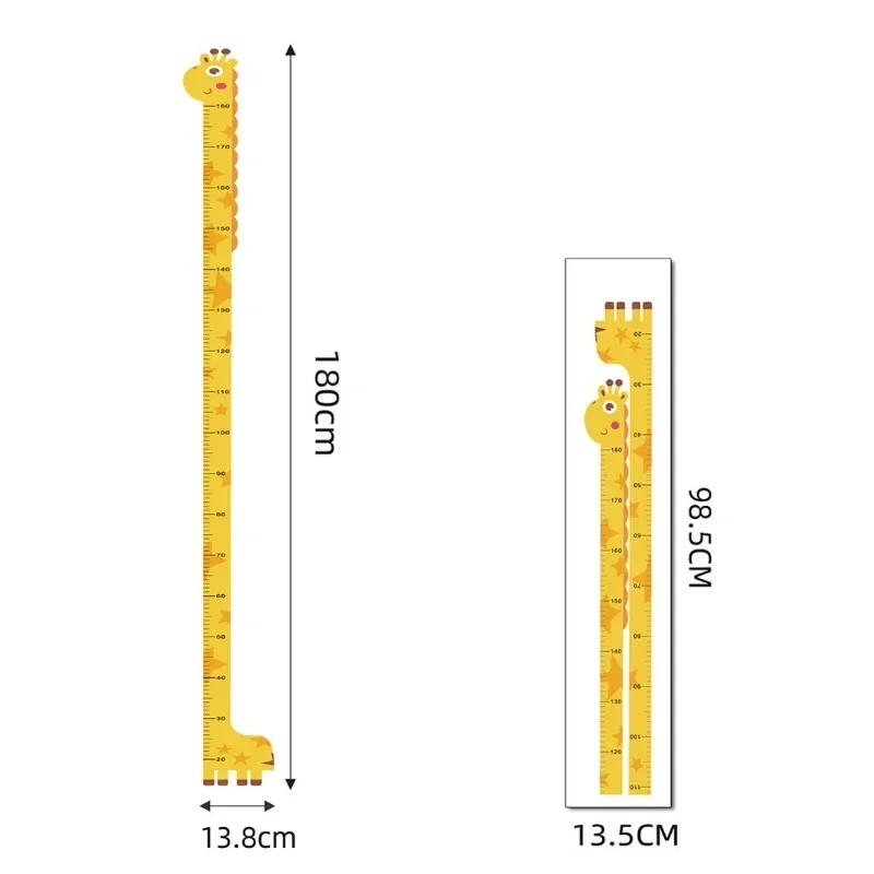 Description Picture 2 of item180cm Cartoon Animal Height Measure Wall Stickers Wallpaper for Kids Room Nursery Child Growth Ruler Chart Wall Decoration
