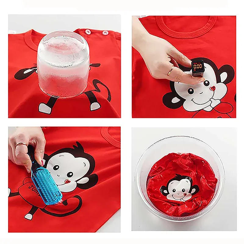 Description Picture 5 of item2025 New Korean Style Kids Cotton Short Sleeve Outfits Summer Girls Boys T-shirts Two-Piece Set Baby Infant Clothes