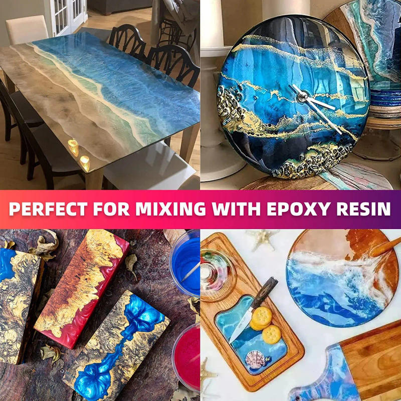 Description Picture 5 of itemMulticolor Mica Powder for Epoxy Set Epoxy Resin Color Pigment Soap Dye Cosmetic Pigment Powder Colors for Resin