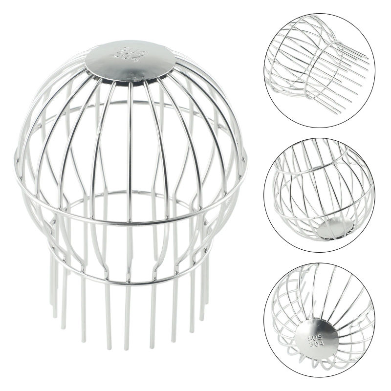 Description Picture 3 of itemStainless Steel Bathroom Drain Cover Hair Catcher Balcony Drainage Stopper Plug Garden Outdoor Roof Anti-blocking Floor Strainer