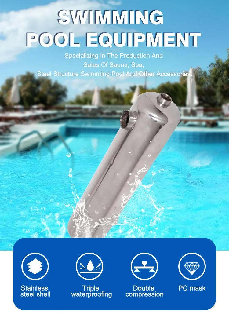 Description Picture 2 of itemPool HeaterWater Swimming Stainless Pump Tube Solar Heater For Heating Air Instant Exchange Steel Pool Heat Exchanger