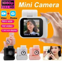 Y4000 Monoreflexes Style Mini Camera With Flash Lamp And Battery Dock Portable Video Recorder DV 1080P With LCD Screen Y4000