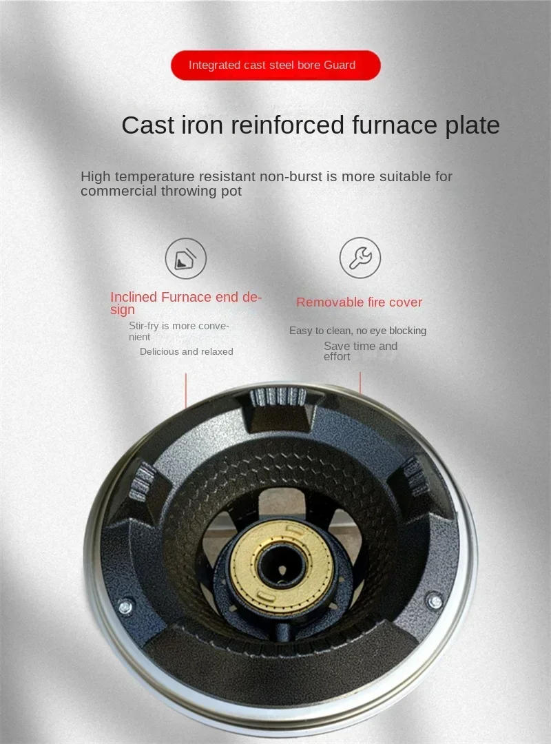 Description Picture 6 of itemHome Fierce Fire Stove Gas Cooktop Commercial Single Burner Medium and High Pressure Liquefied Gas Stove Energy-saving Gas Hob