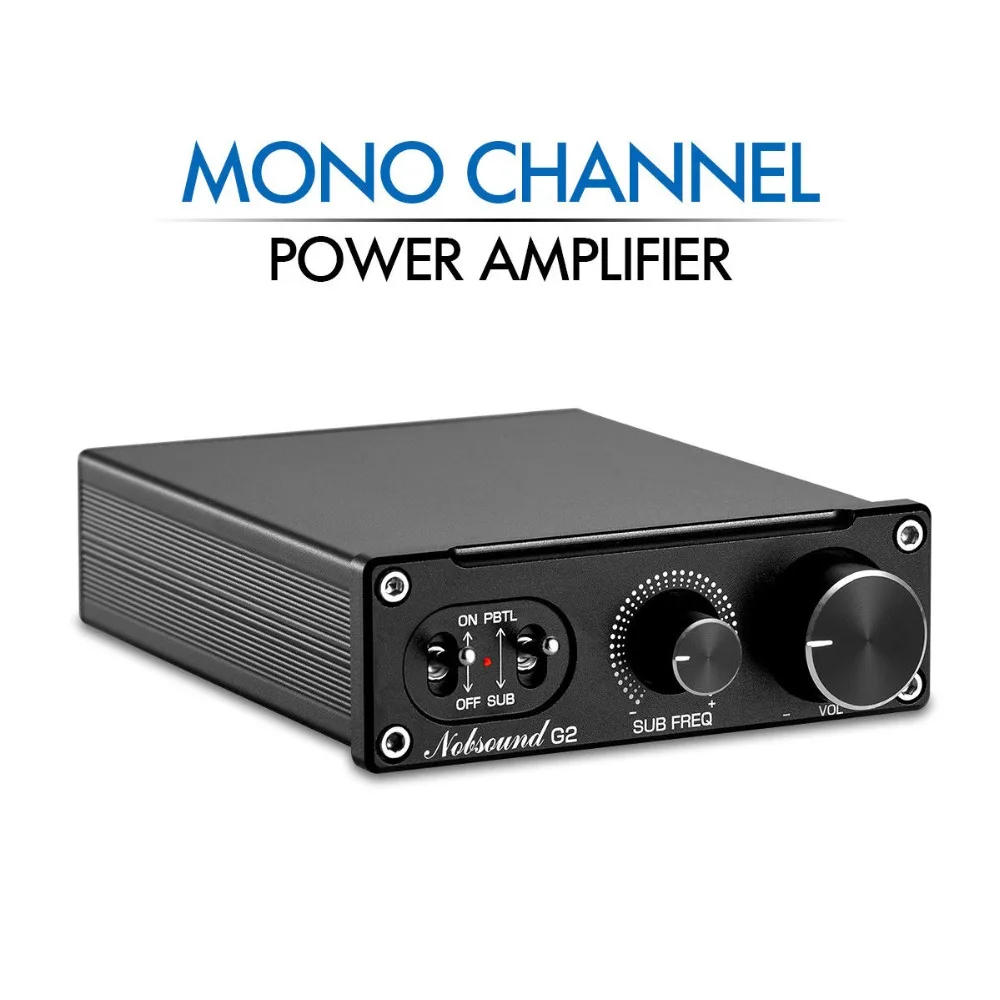 Description Picture 2 of itemNobsound Hi-Fi G2 Mono Channel Digital Amp Subwoofer / Full-Frequency Mini Stereo Audio Home Desktop Power Amplifier 100W