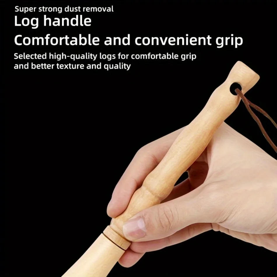 Description Picture 5 of itemHigh Quality Wool Duster Anti-Static Lambswool Feather Brush Duster Guzheng Piano Guitar Cleaning Brushes Fashion Wool Duster