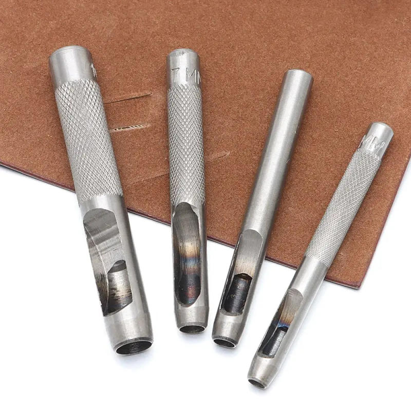 Description Picture 4 of item1-10MM Handcrafts Removable Sewing Accessories Puncher Leathercraft Belt Hole Punch Punching Hole Leather Tool Carbon Steel