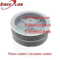 Miniature Ultra-Fine Soft Steel Wire Rope Diameter 0.3mm 0.4mm 0.45mm 0.6mm 0.8mm Complete Specifications Chandelier Wire Rope