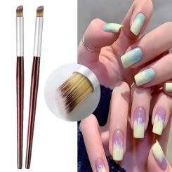 3Pc Gradient Head Nail Art Brush Starry Dizzy Dye DIY UV Gel Nail Brushes Nail Painting Drawing Art Brush Gradient Pen