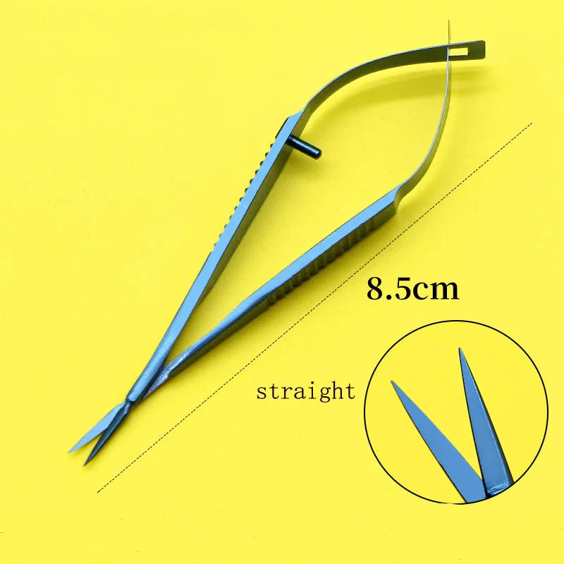 Description Picture 4 of itemEye Venus corneal trabecular scissors Eye double eyelid straight curved tissue scissors suture removal tool