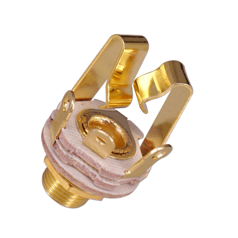 Description Picture 6 of item6.35mm Electric Guitar Jacks 3 Pole Stereo Panel Mount Plug Sockets Connector Guitar Jack For Active Pickups Guitar Bass Stereo