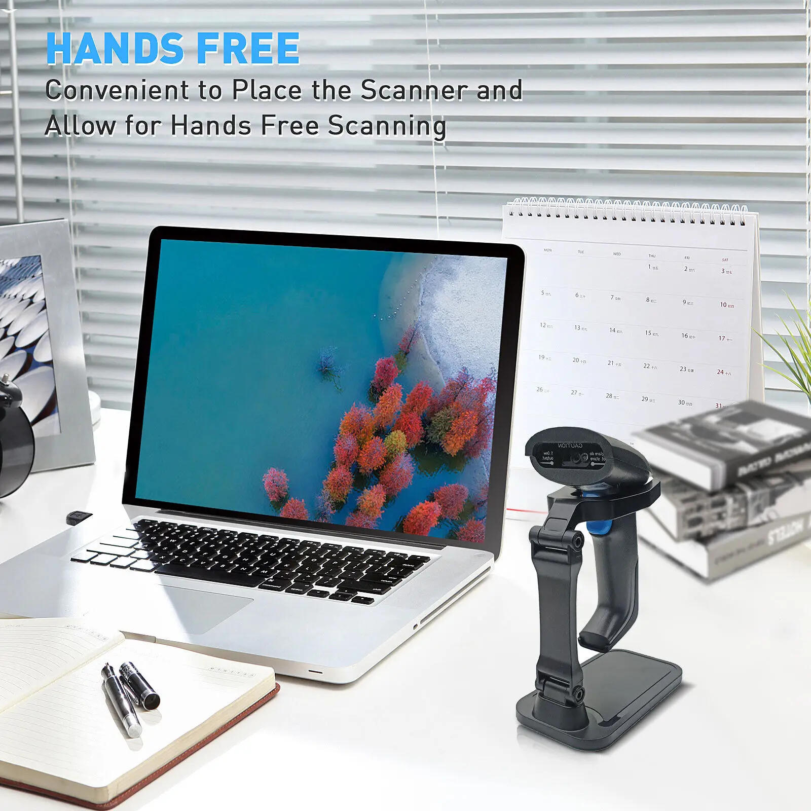 Description Picture 4 of itemJooytec T2 Barcode Scanner Holder Hands Free Adjustable Barcode Scanner Stand Universal