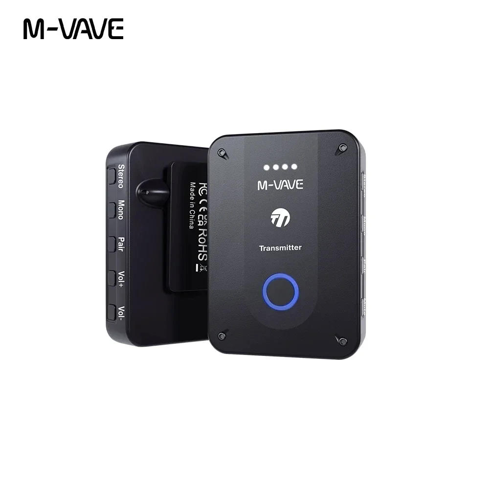Description Picture 5 of item2024 M vave WP-9 Wireless Earphone Monitor 2.4GHz ISM Transmitter Receiver Support Stereo Mono Recording Function Rechargeable