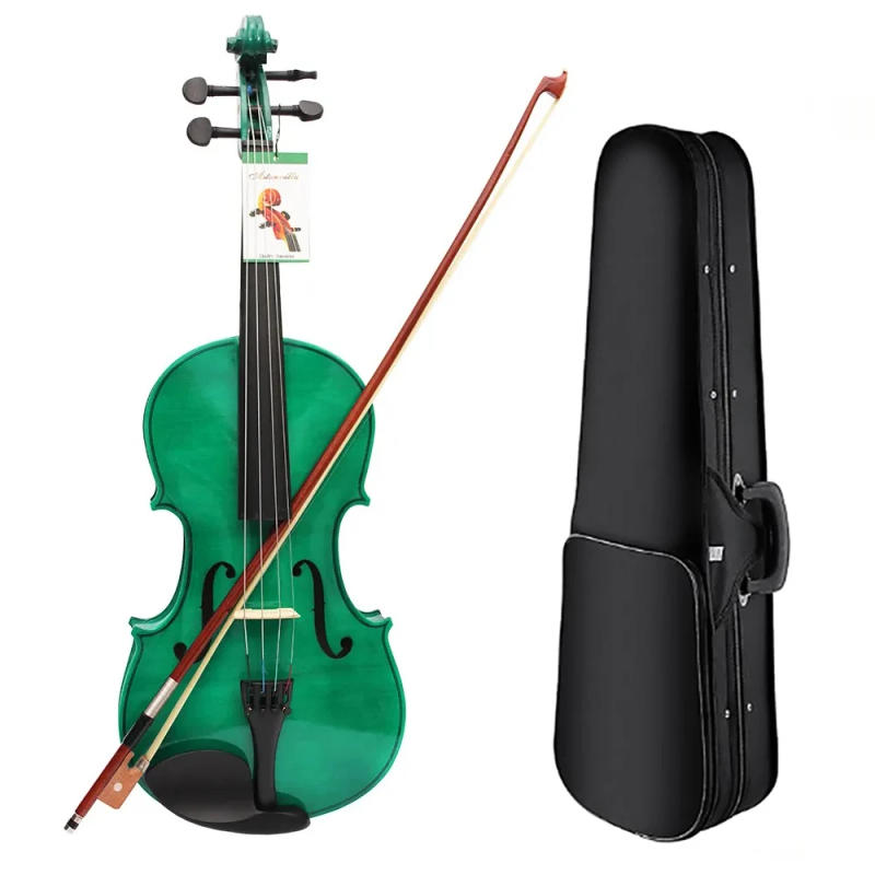 Description Picture 3 of itemAstonvilla 4/4 Viola Professional Dark Green Acoustic Viola Spruce Panel Solid Wood with Case Bow Shoulder Rest Strings Tuner