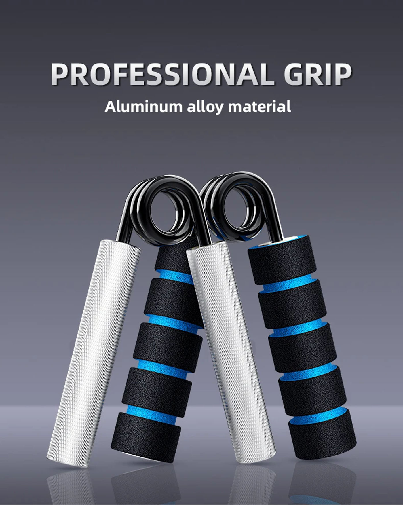 Description Picture 3 of itemGrip Strength Trainer 100-300lbs 1PC Fitness Metal Hand Gripper Non-Slip Forearm Muscle Exerciser Hand Rehabilitation Exercising