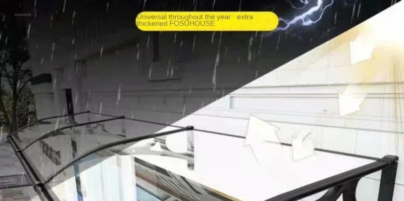 Description Picture 3 of itemMinimalist Waterproof Awning for Courtyard Modern Thickened Metal Rain Cover Awnings Creative Outdoor Terrace Awning for Home