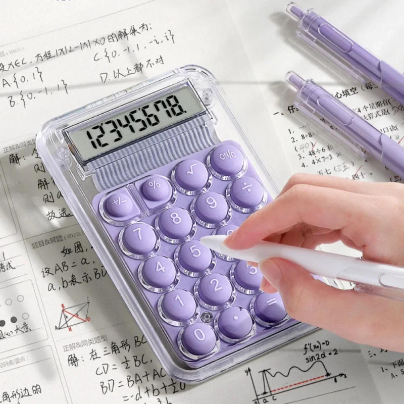 Description Picture 5 of itemCute Silent Calculator Mini Version Learning Auxiliary Small Portable Calculator Back To School Supplies Students/Finance