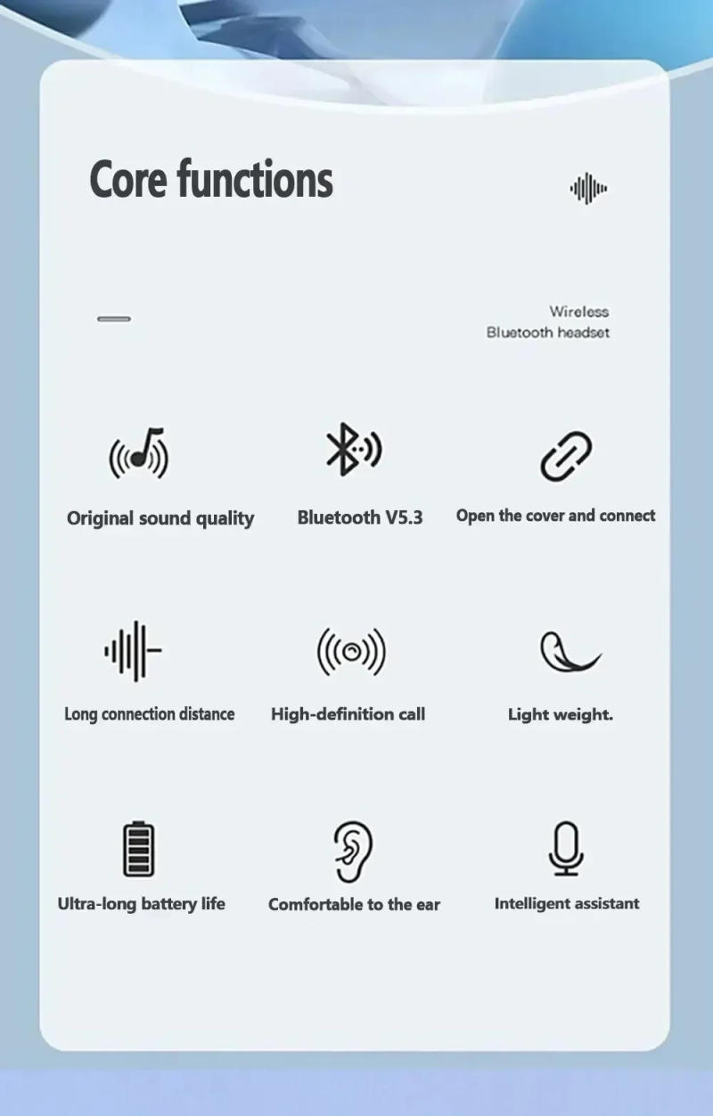 Description Picture 3 of itemAir39 ENC Noise Reduction Game TWS Earphones Bluetooth Headphone Gaming Long Battery Life 3D Sound Bass Bluetooth 5.3 Headset