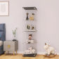 black 4 Shelf Single