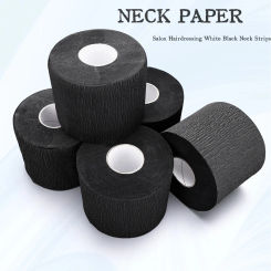 1 Roll/Pack Hair Cutting Accessory Neck Paper Adjustable Barber Dedicated Salon Hairdressing White Black Neck Hairdressing Tools