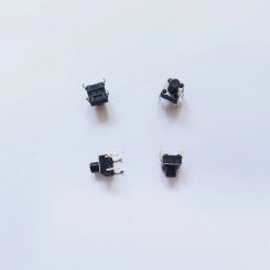 Original new 100% touch key switch 6*6*7MM round head directly inserted 4pin micro motion 250 grams EVQPAG07K