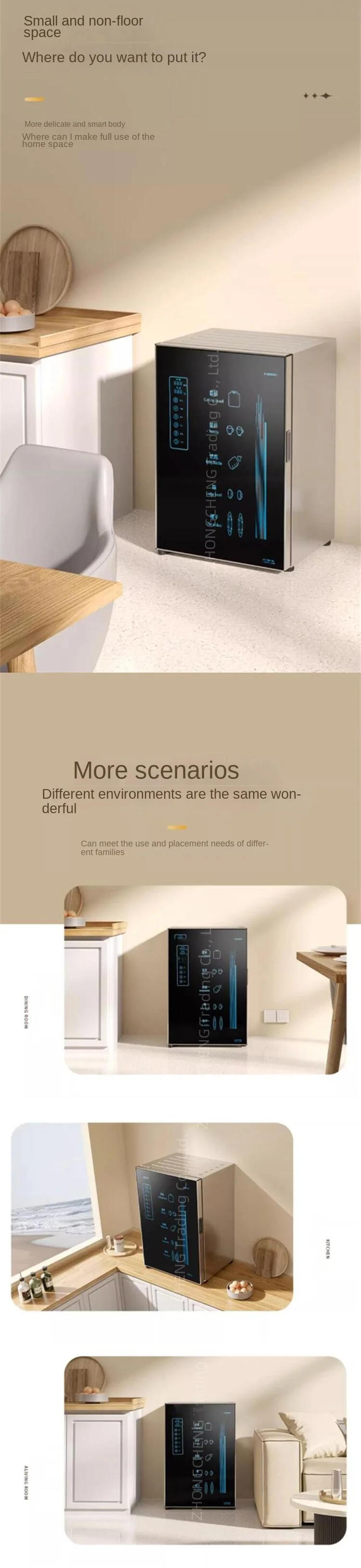 Description Picture 5 of itemDisinfection Cabinet Household Small Vertical Stainless Steel High-temperature Drying Table Tableware Cupboard