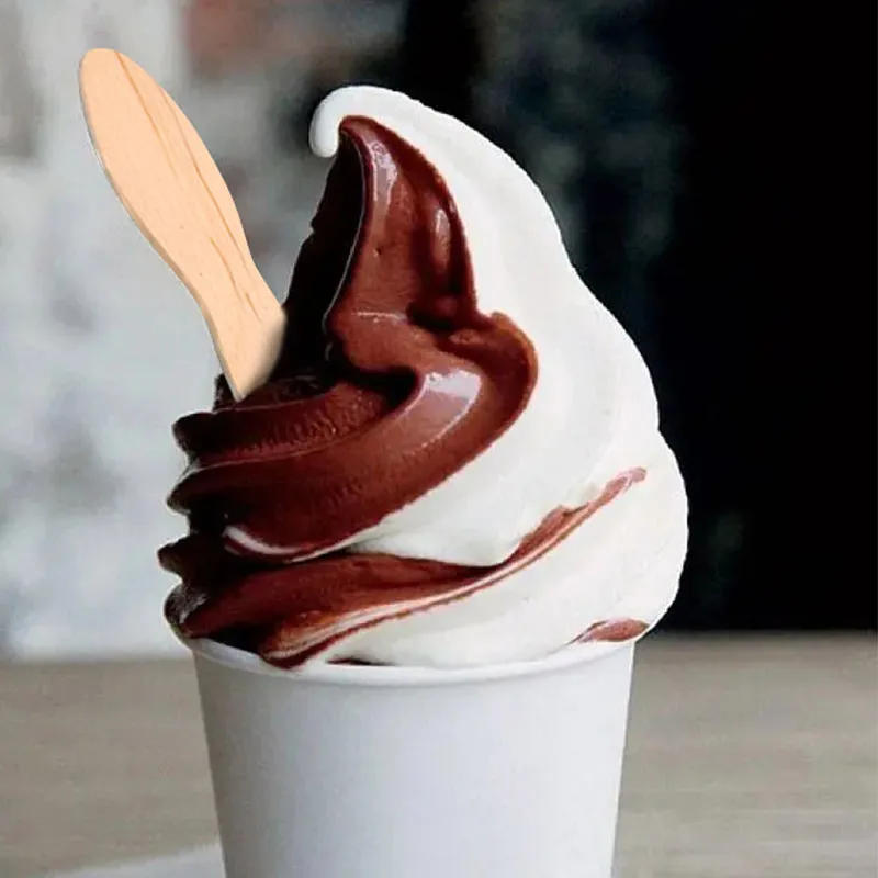 Description Picture 6 of item50/100pcs Ice Cream Wooden Sticks Disposable Popsicle Wooden Sticks Handmade DIY Ice Cream Spoon Hand Craft Art Lolly Cake Stick
