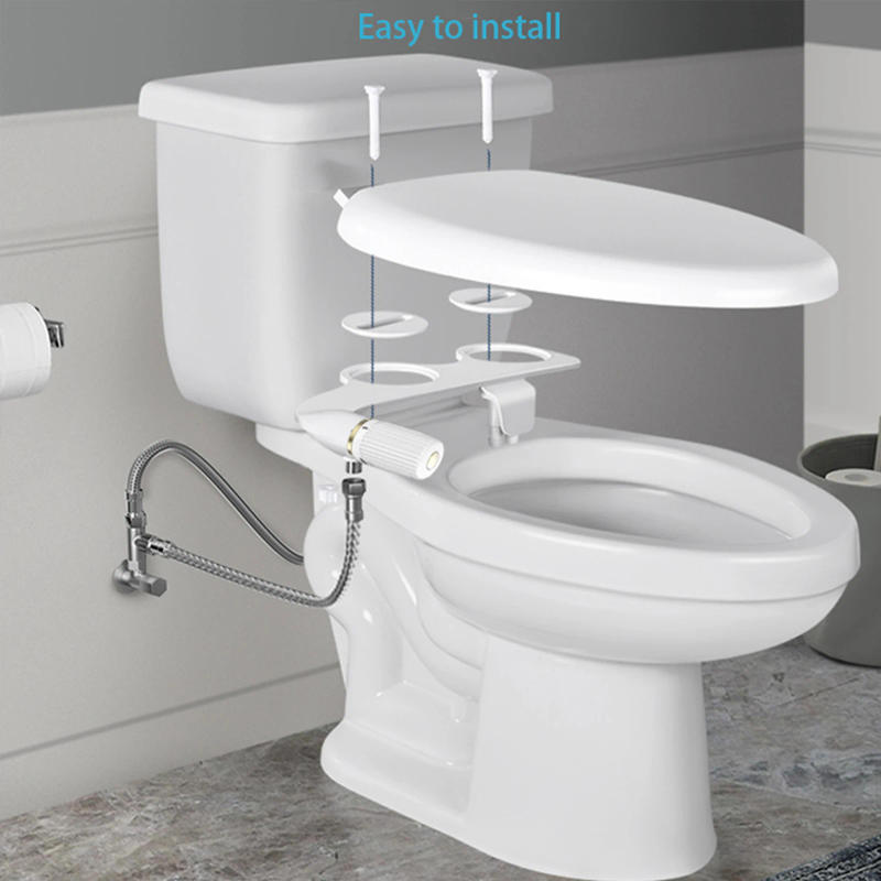 Description Picture 6 of itemUltra-Thin Adjustable Water Pressure Bidets Dual Nozzle Sprayer Non Electric Bidet Attachment for Rear/Feminine Wash Toilet