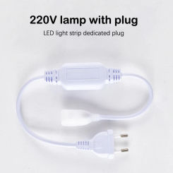 High Quality 220V Waterproof Light With Plug COB LED Strip Plug Accessories High Voltage Light Bar Connector