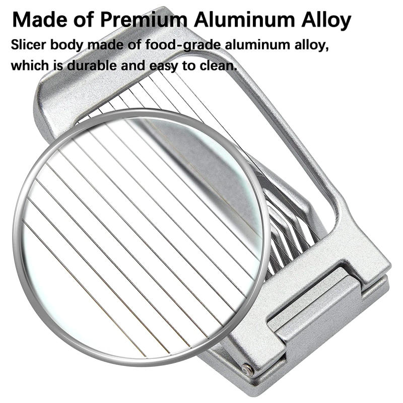 Description Picture 6 of itemEgg Slicer Heavy-Duty Aluminum Alloy Egg Slicer Multifunctional Manual Egg Slicer Home Kitchen Mini Manual Boiled Egg Slicer