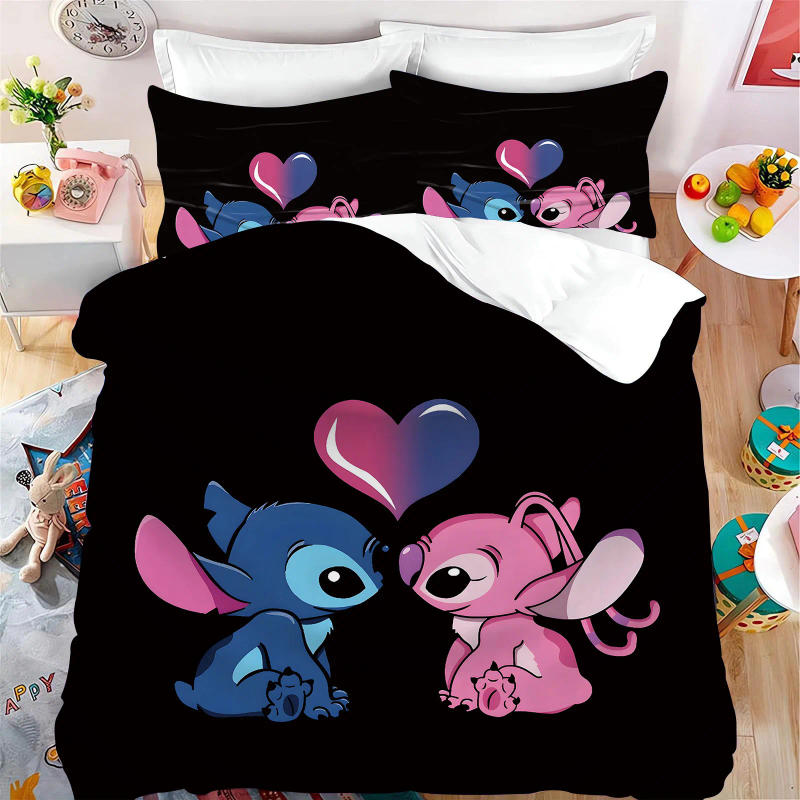 Description Picture 2 of itemBedding Set with Disney Lilo and Stitch Pattern Decorative Duvet Cover Set,Children's Soft Pillowcase Home Soft & Comfortable