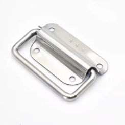 Stainless Steel Handle Cabinet Drawer Handle Silver Folding Simple Door Handle Durable Wooden Box Handle Furniture Accessories