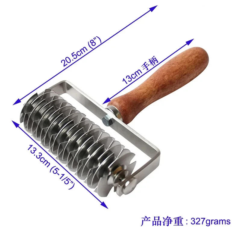 Description Picture 5 of itemKitchen Stainless Steel Lattice Cutter Roller Pastry Bread Pizza Wheel Pie Dough DIY Bakeware Cooking Tools