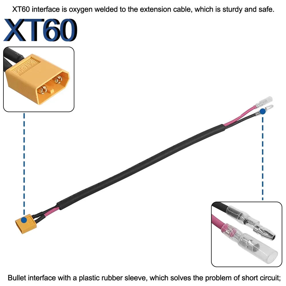 Description Picture 5 of itemBattery Connector Cables Power Cables XT60 Connector Cable Center Drive Motor for BAFANG BBSHD BBS01B BBS02B Electric Bicycle