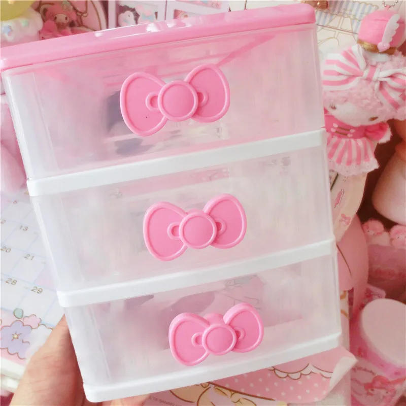 Description Picture 6 of itemSmall Jewelry Storage Box Drawer Type Plastic Office Desktop Storage Box Multi-layer Storage Cabinet Makeup Drawer Organizer