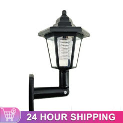 2PCS Hexagonal Solar Wall Light Outdoor Waterproof Solar Light Retro LED Wall Lamp Garden Light Landscape Light Garden Decor