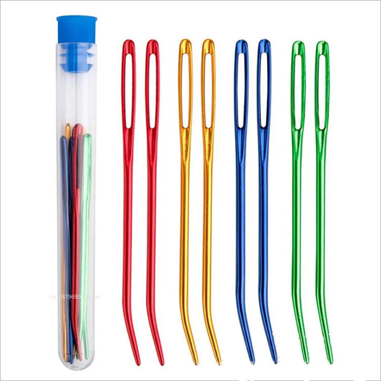 Description Picture 6 of item8/4/2Pcs/box Bent Tip Tapestry Needles Yarn Knitting Weaving Big Eye Curve Bent Needle Knitting Crochet DIY Sewing Accessories