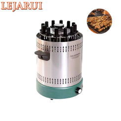Vertical Electric Smokeless Kebab Machine Oven Rotary Lamb Skewer Grill Bbq Fork Rotisserie Barbecue Stove Roaster