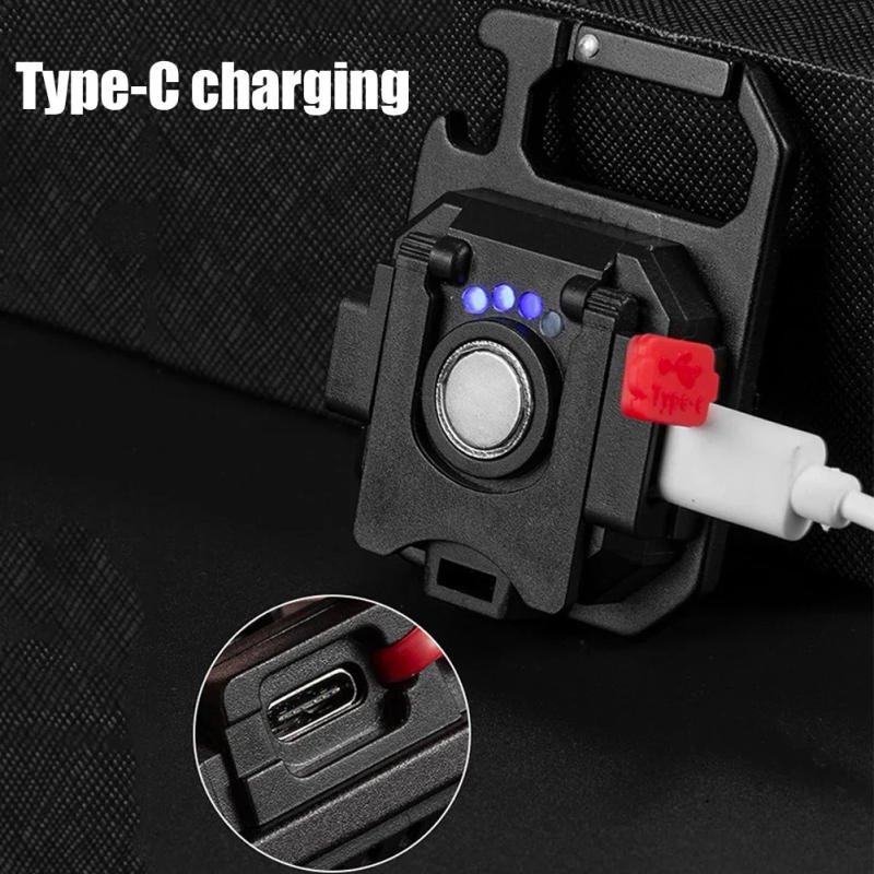 Description Picture 6 of itemMultifunctional Mini Glare COB Keychain Light USB Charging Emergency Lamps Strong Magnetic Repair Work Outdoor Camping Light