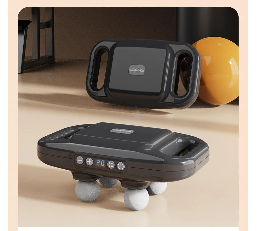 Description Picture 5 of item4 Massage Heads 2000mah Rechargeable Cellulite Remove Anti Fatigue Daily Relax Mini Body Gun Massager