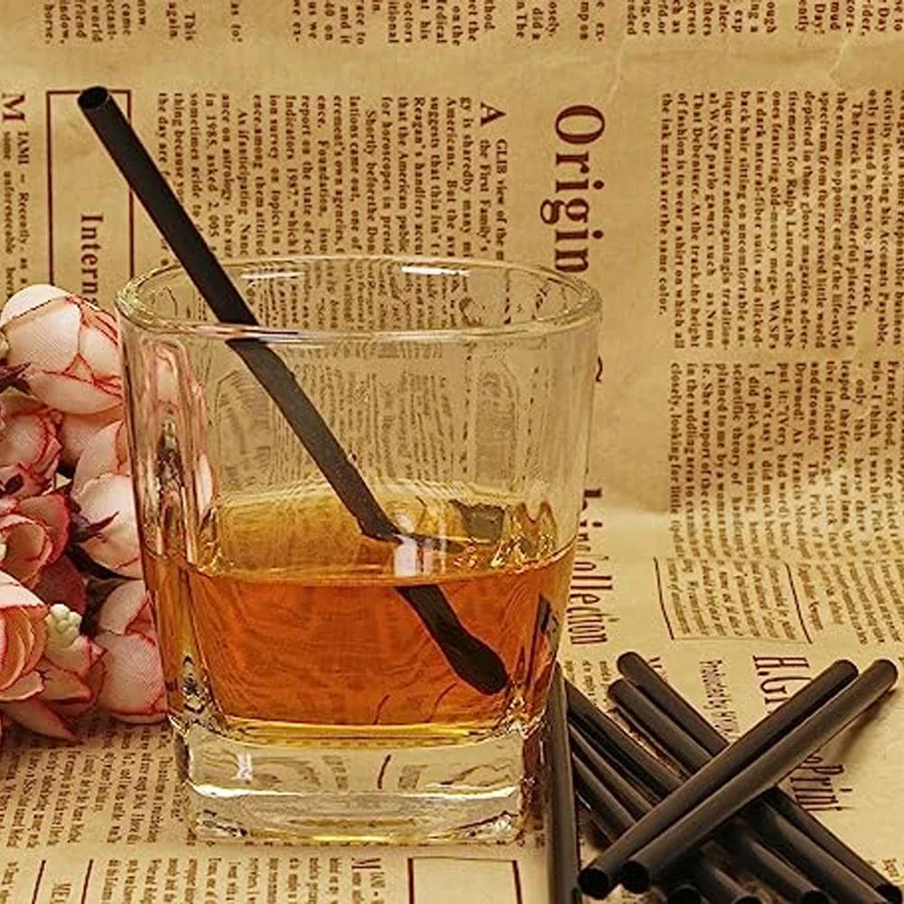 Description Picture 5 of item50-6000Pc Colorful & Black Drinking Straws Wedding Party Milk cocktail Tea Straw for Bar Kitchen Beverage Home Wholesale Straws