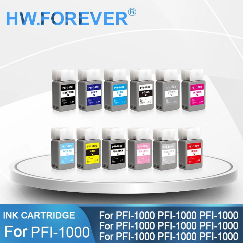 Description Picture 2 of itemFor Canon PFI 1000 Compatible Ink Cartridge With Chip Pigment Ink For Canon imagePROGRAF PRO-1000 PRO1000 Printer Ink Tank