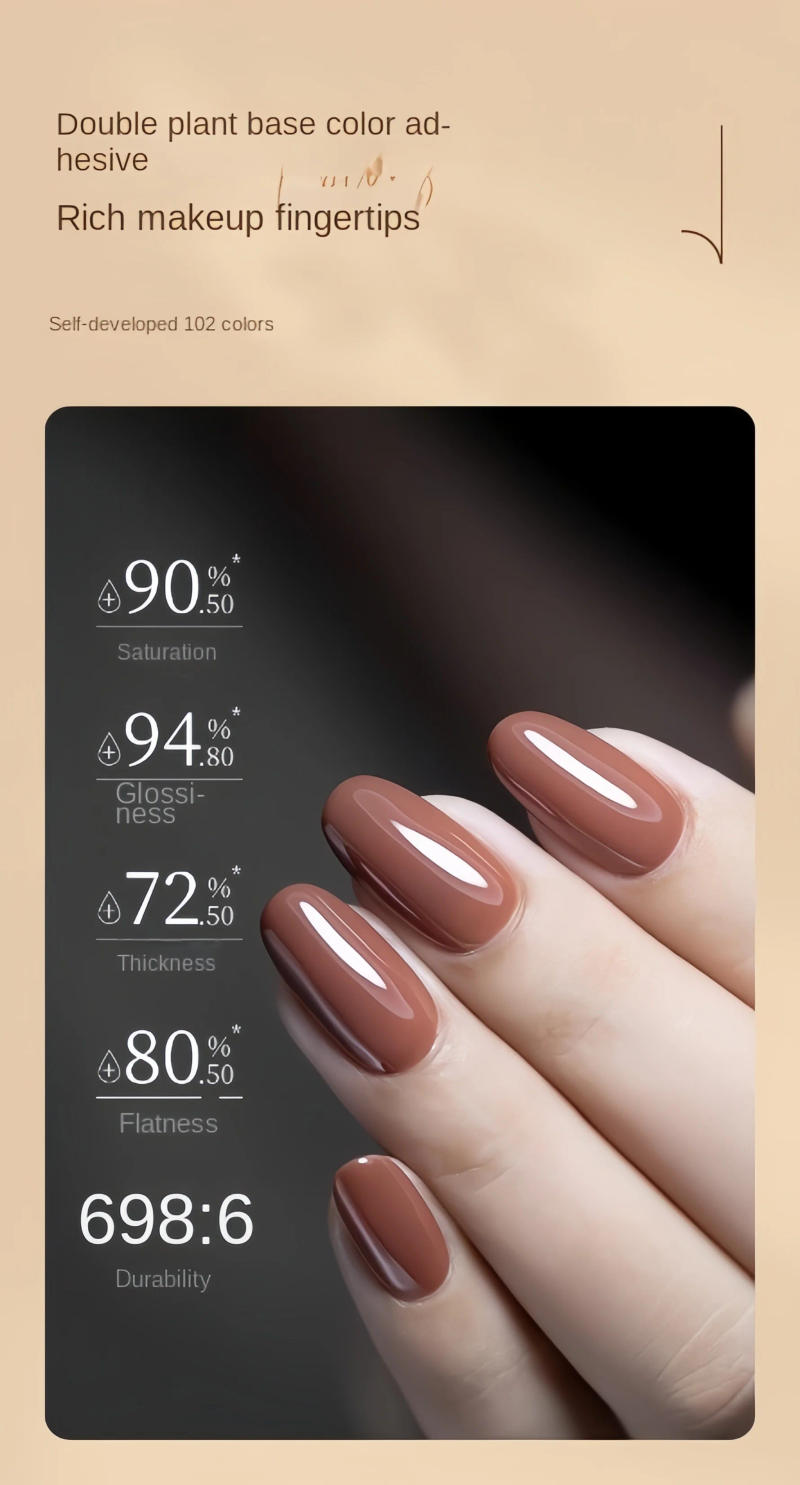 Description Picture 6 of itemXEIJAYI 102 Colors Gel Polish Nail Art Regular Hybrid Ink Nail Varnish Jelly Top Coat Rubber Base Gel Semi-permanent Varnish