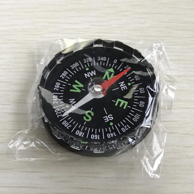 Description Picture 6 of itemPortable Mini Precise Compass Practical Guider for Camping Hiking Navigation Survival Button Design Compass 45x45x11mm